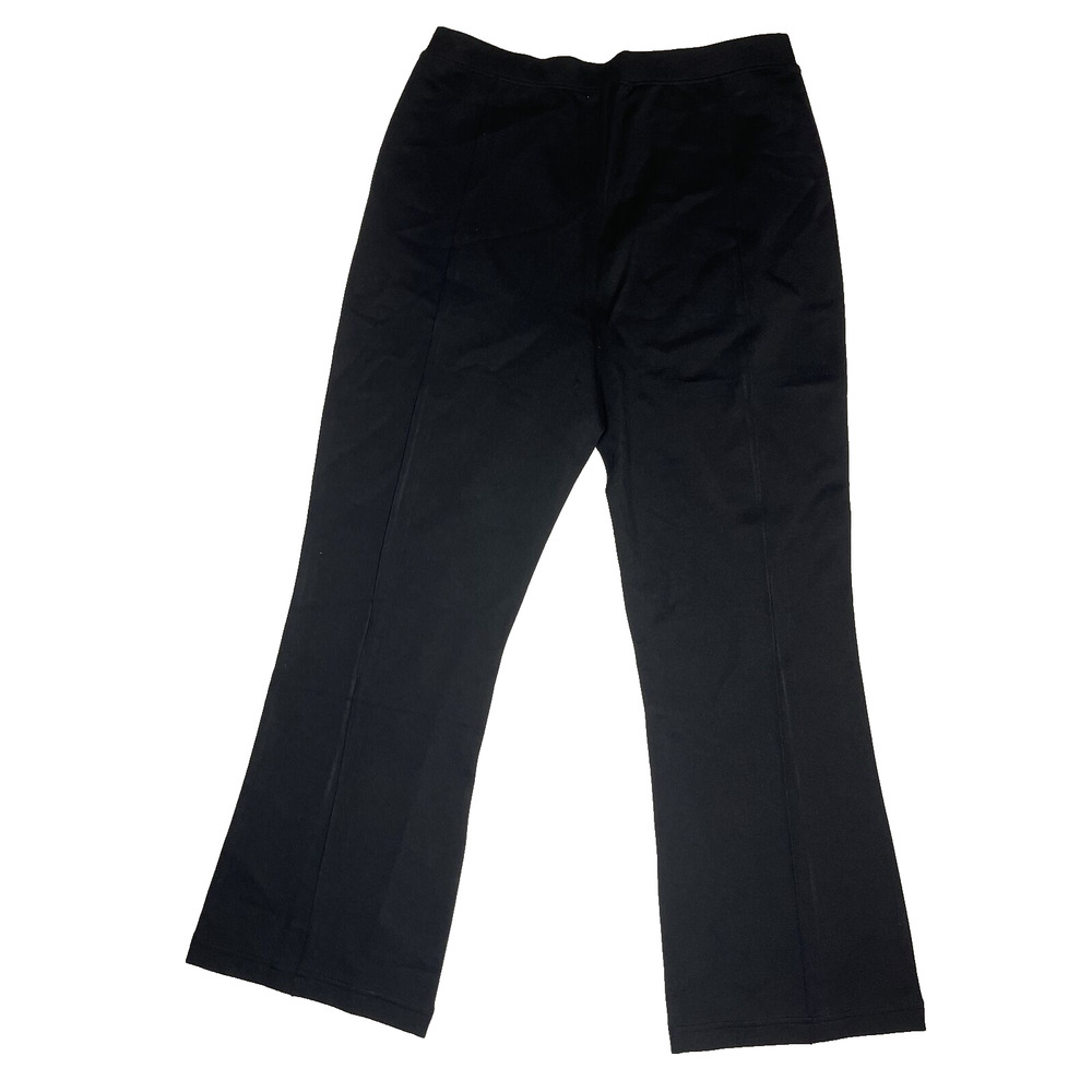 Madewell Knit Kick Flare Ponte Pants Womens XL High Rise Stretch Black Pull On - Picture 2 of 9
